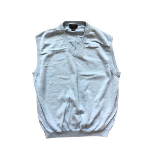 Brooks Brothers Light Blue V-Neck Sweater Vest
